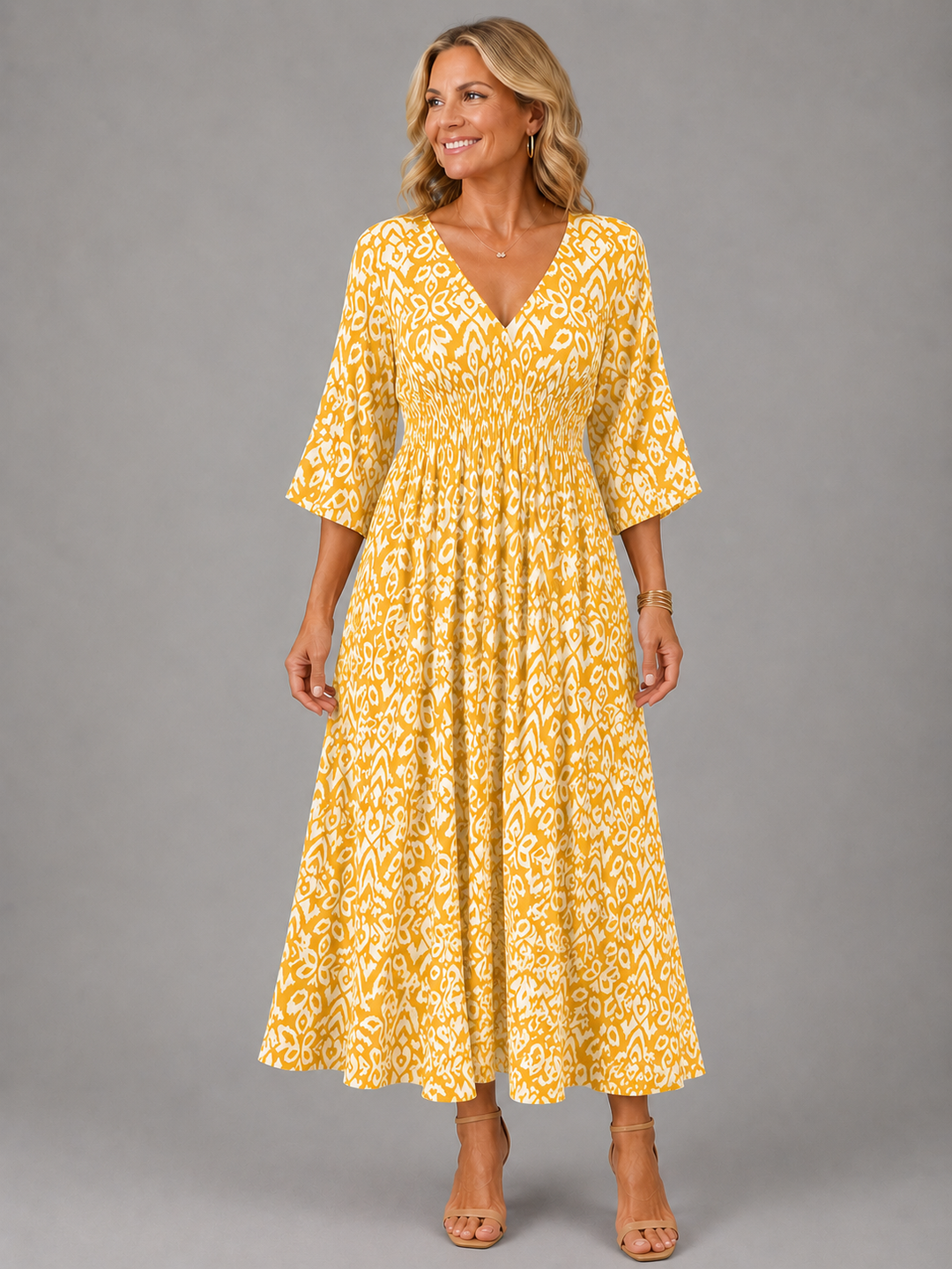 MARGARET | BOHEMIAN FLOW MIDI DRESS
