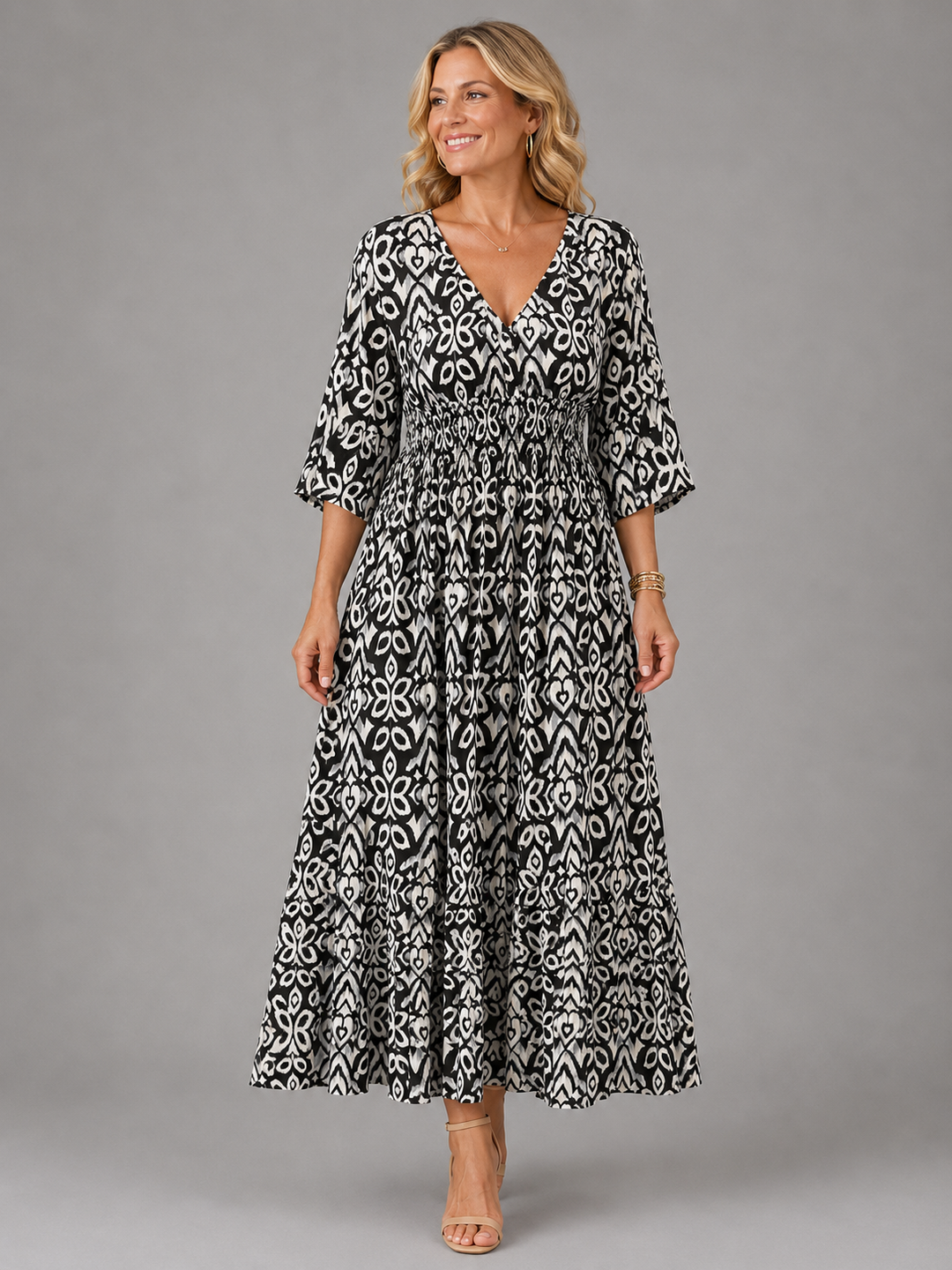 MARGARET | BOHEMIAN FLOW MIDI DRESS