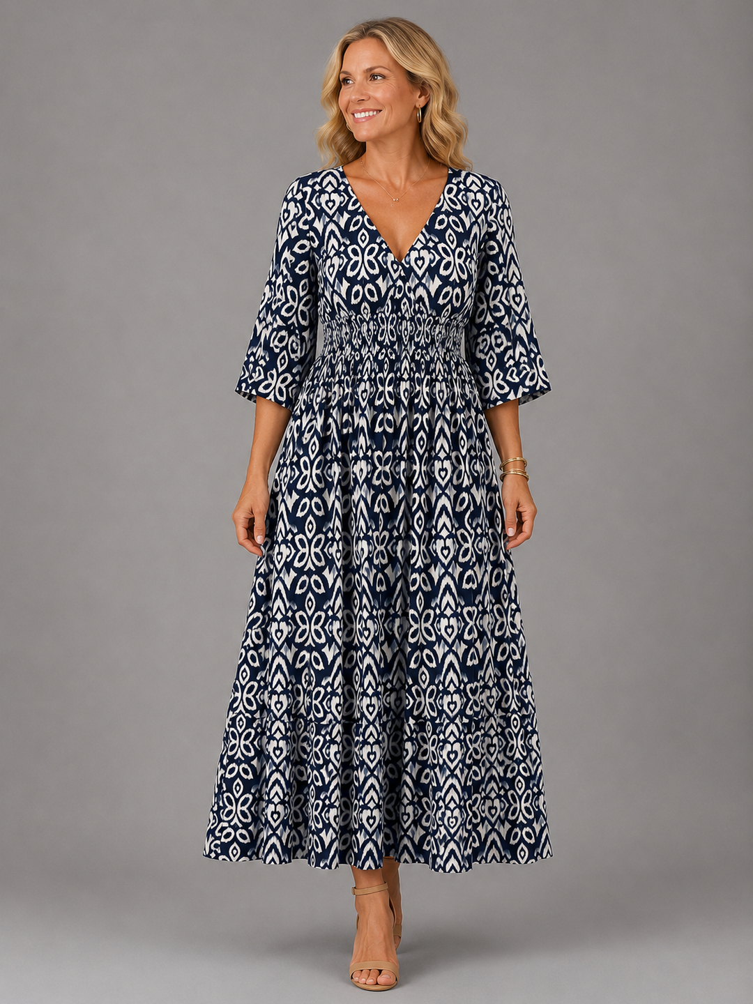 MARGARET | BOHEMIAN FLOW MIDI DRESS