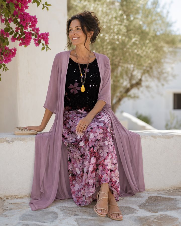 Antoinette | Floral Layered Two-Piece Set