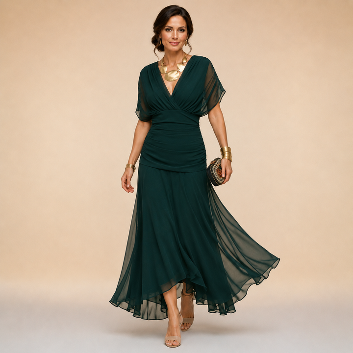 Camille Flowing V-Neck Maxi Dress - detail 1