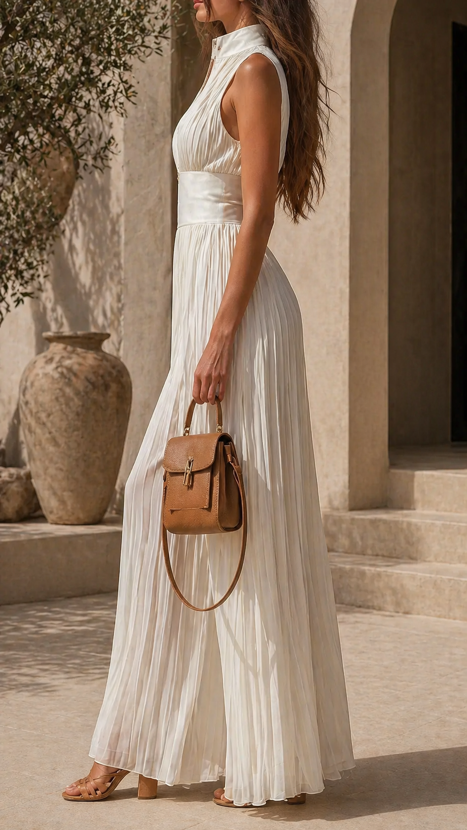Caelia | Villa Pleated Jumpsuit