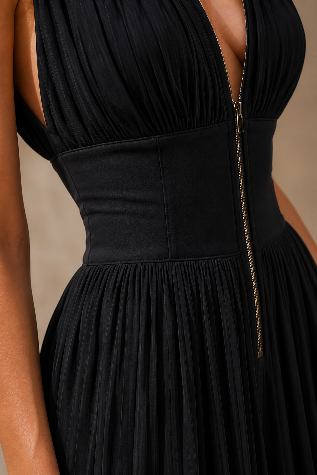 Caelia | Villa Pleated Jumpsuit