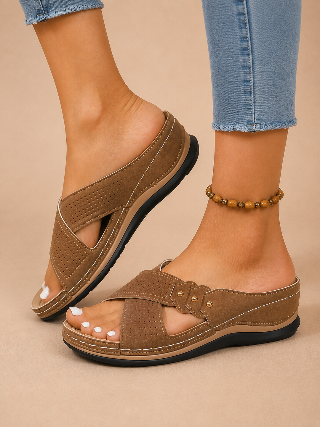 Willa Cushioned Orthopedic Sandals - view 4