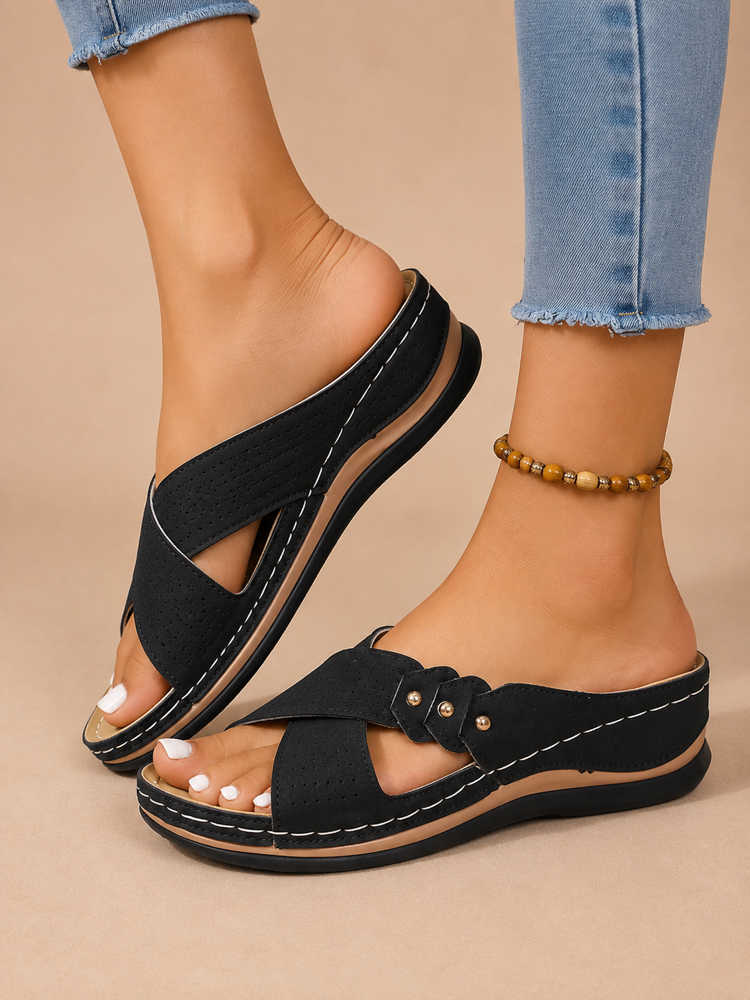 Willa Cushioned Orthopedic Sandals - view 5