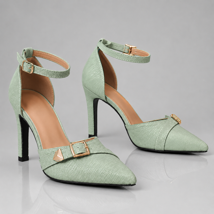 Celeste Pointed Ankle-Strap Stilettos - view 4