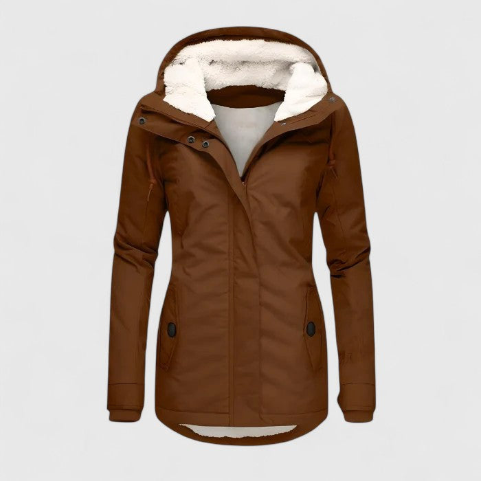 Seravia | Warm Fleece-Lined Jacket With Hood
