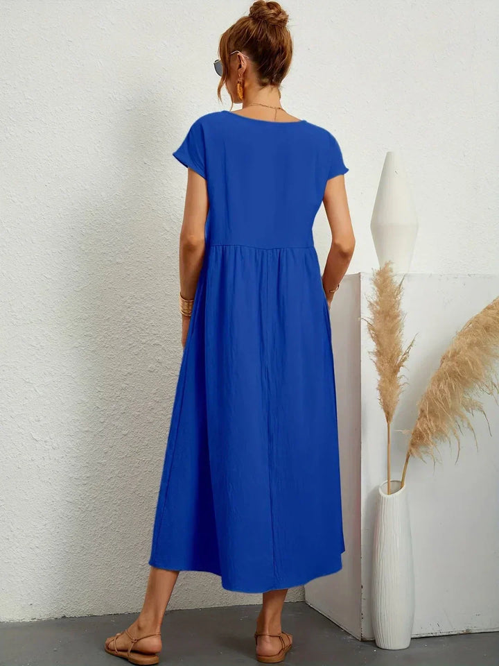 Gabrielle™ | Flowing Midi Dress with Timeless Elegance