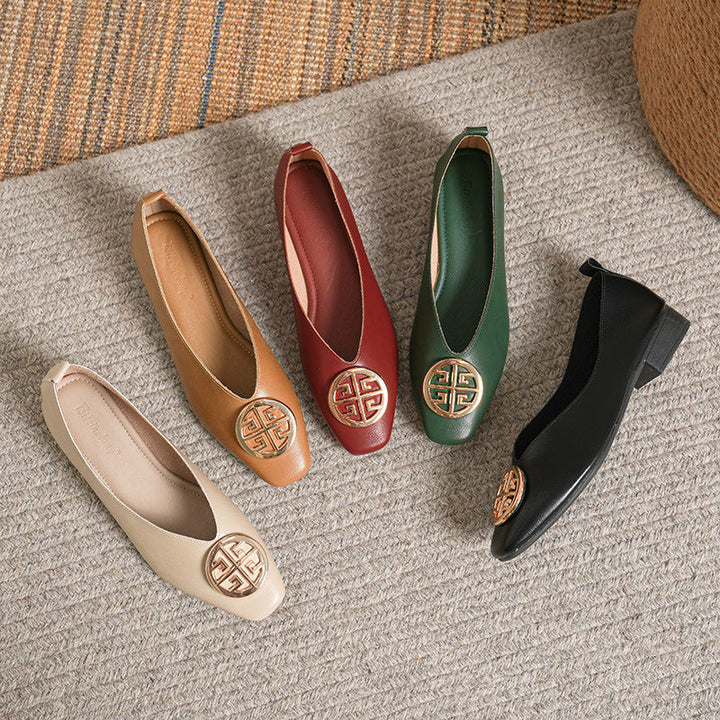 Orchard | Elegant Square Toe Flats