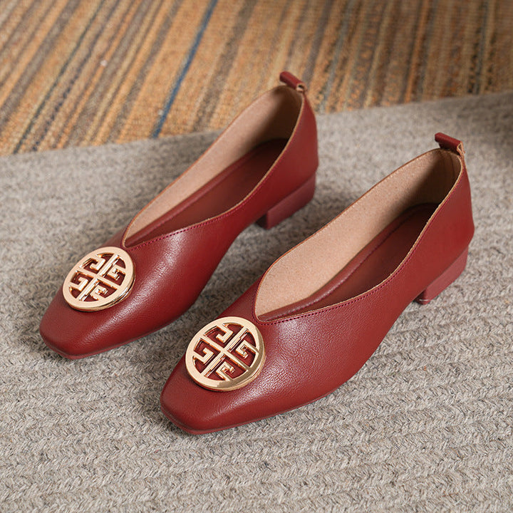 Orchard | Elegant Square Toe Flats