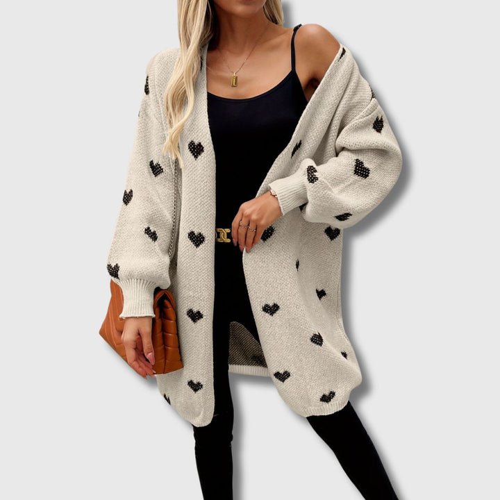 Carabel | Heart Pattern Cardigan Limited Edition