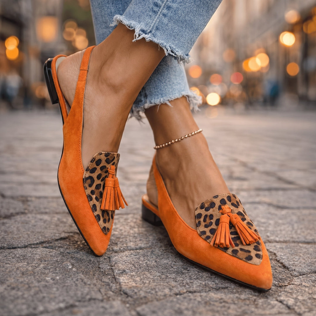 Eliza | Tassel Detail Flat Sandals
