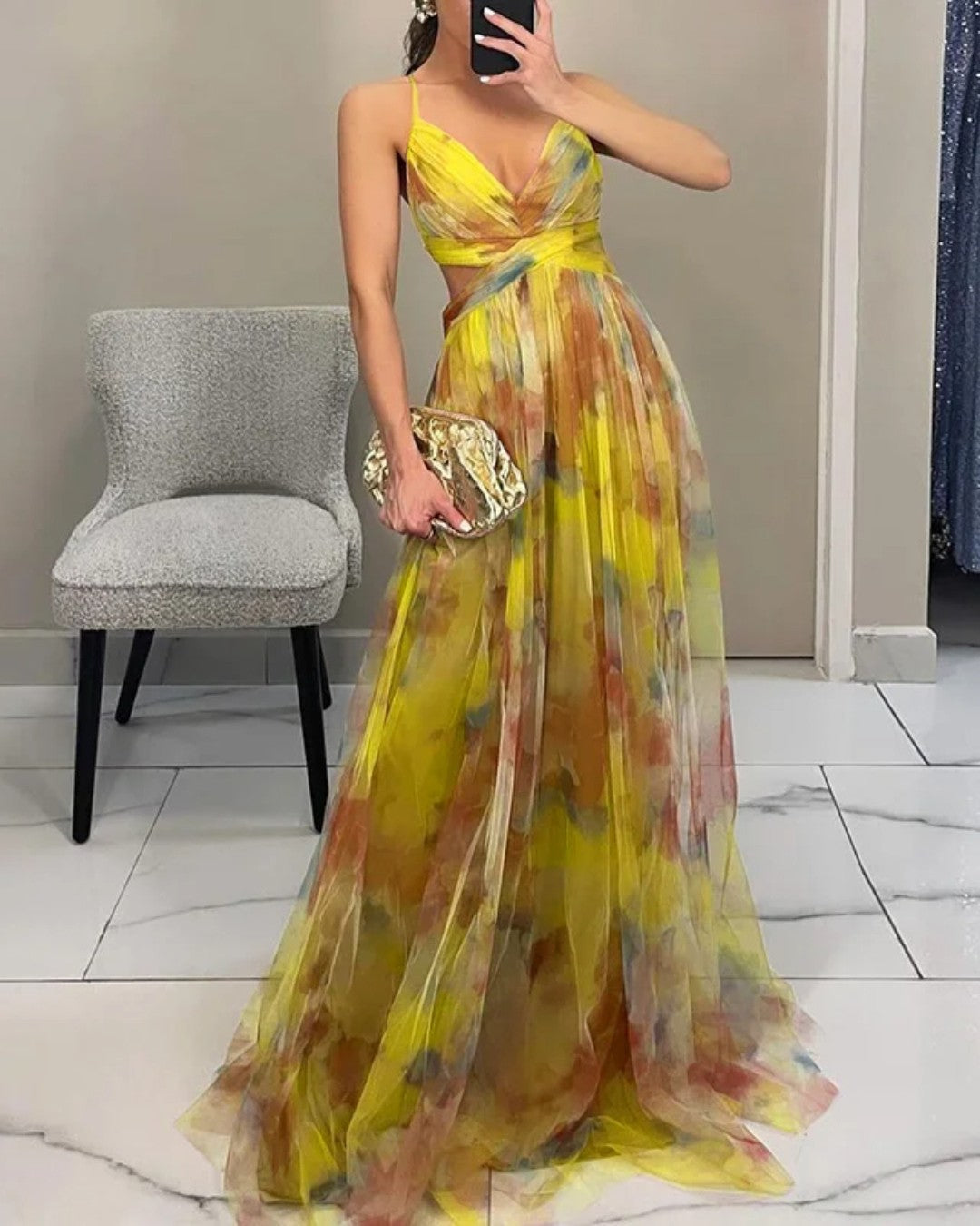 Bella | Elegant Floral Maxi Dress