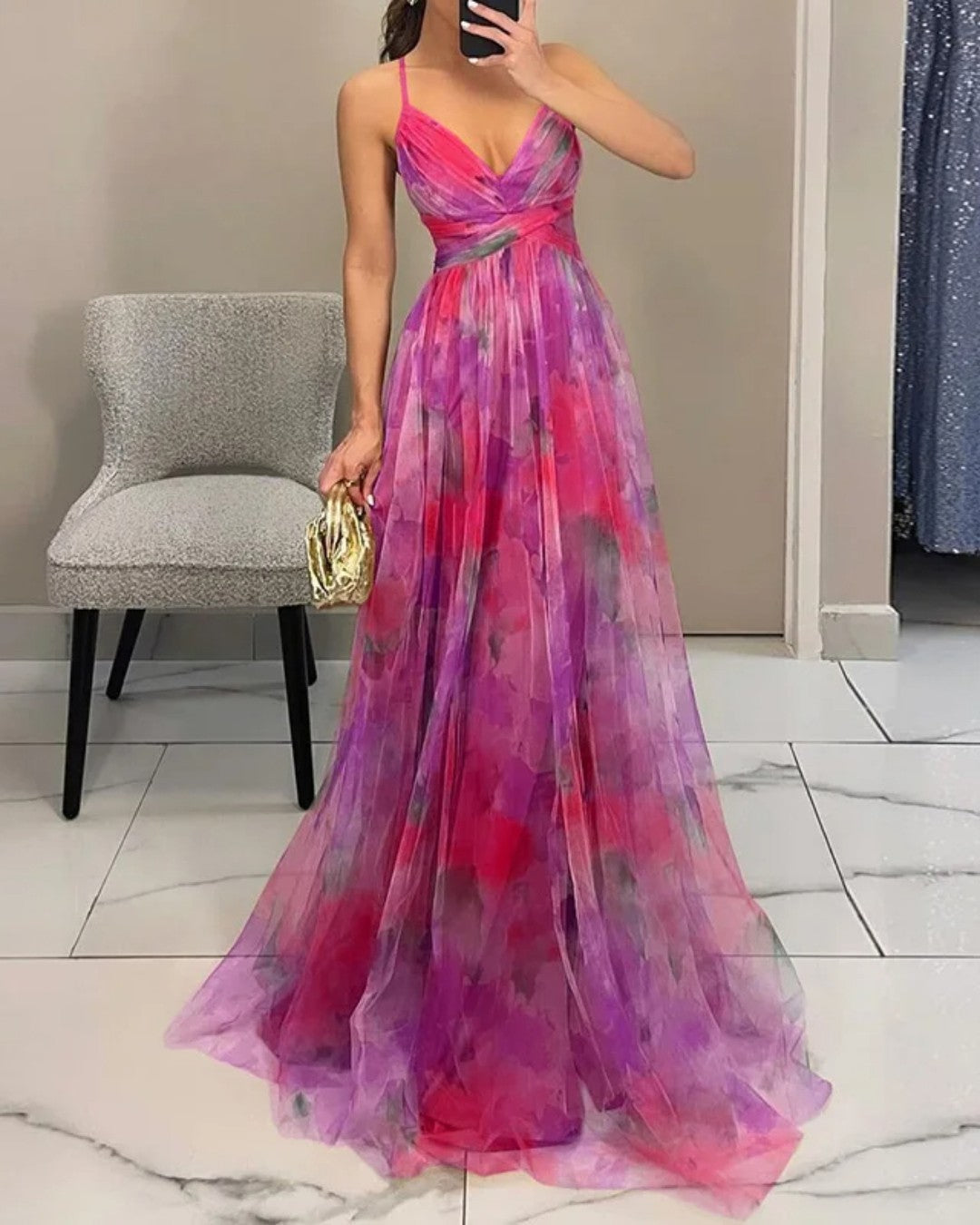 Bella | Elegant Floral Maxi Dress