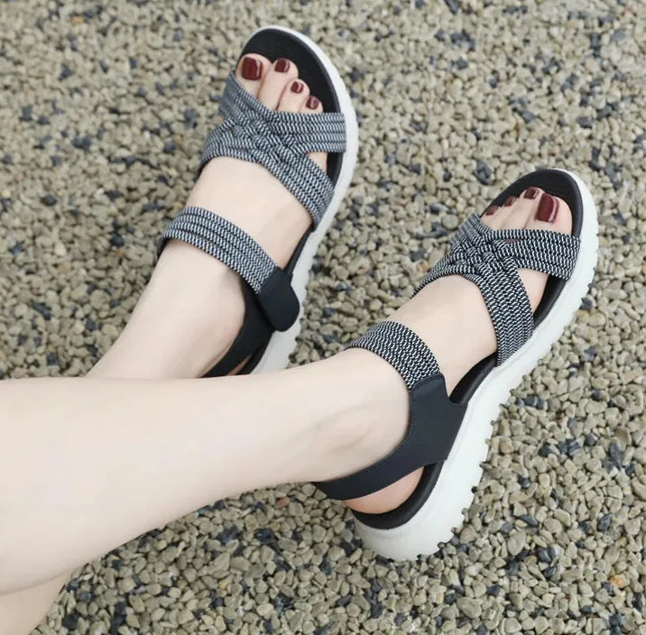 SOPHIA | WOVEN STRAP ORTHOPEDIC SANDALS