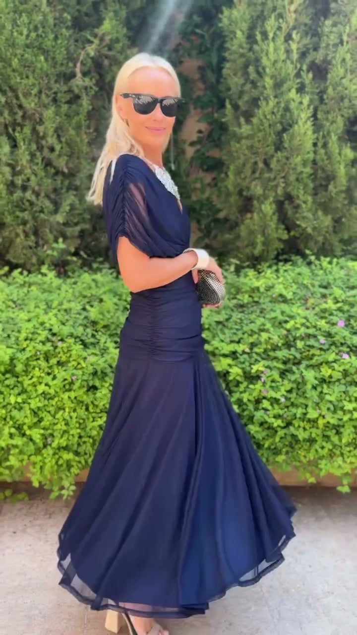 Avery | Elegant Blue Dress