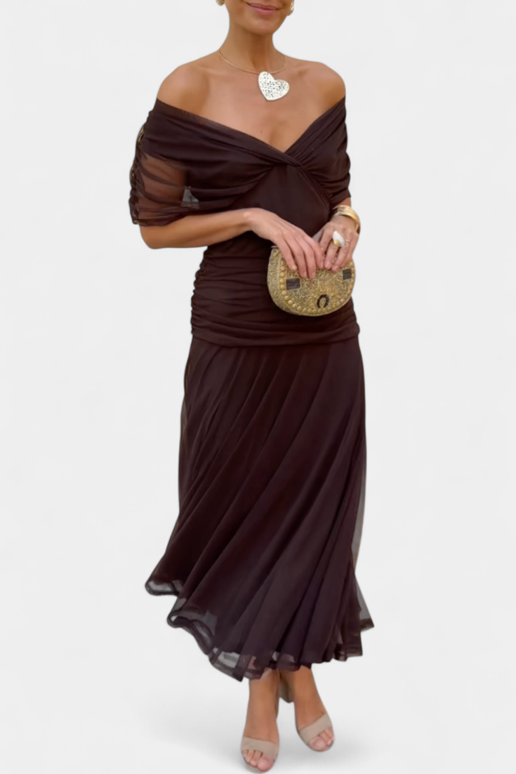 Sophia | Elegant Floral Pleated Dress