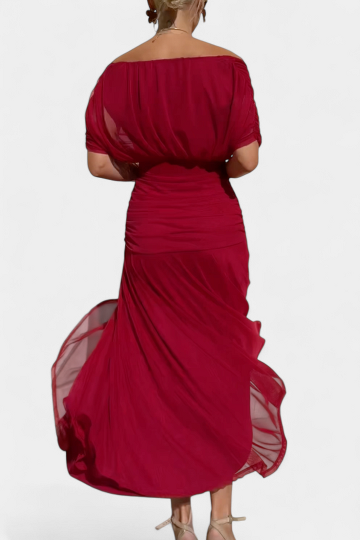 Freya | Flowing Floral V Neck Dress