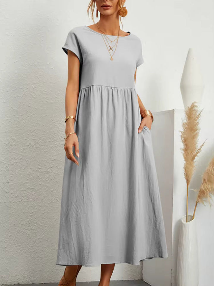 Gabrielle™ | Flowing Midi Dress with Timeless Elegance