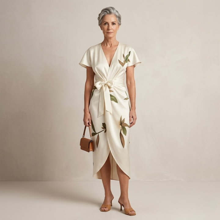 Ruby | Timeless Floral Wrap Dress