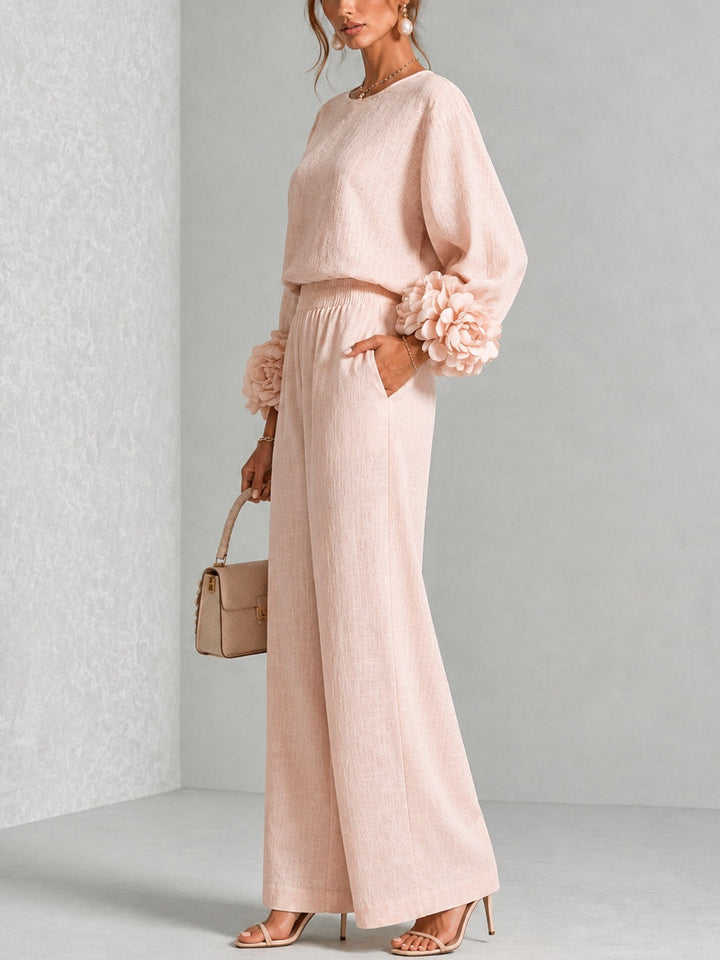 Rosalie | Floral Cuff Two Piece Set