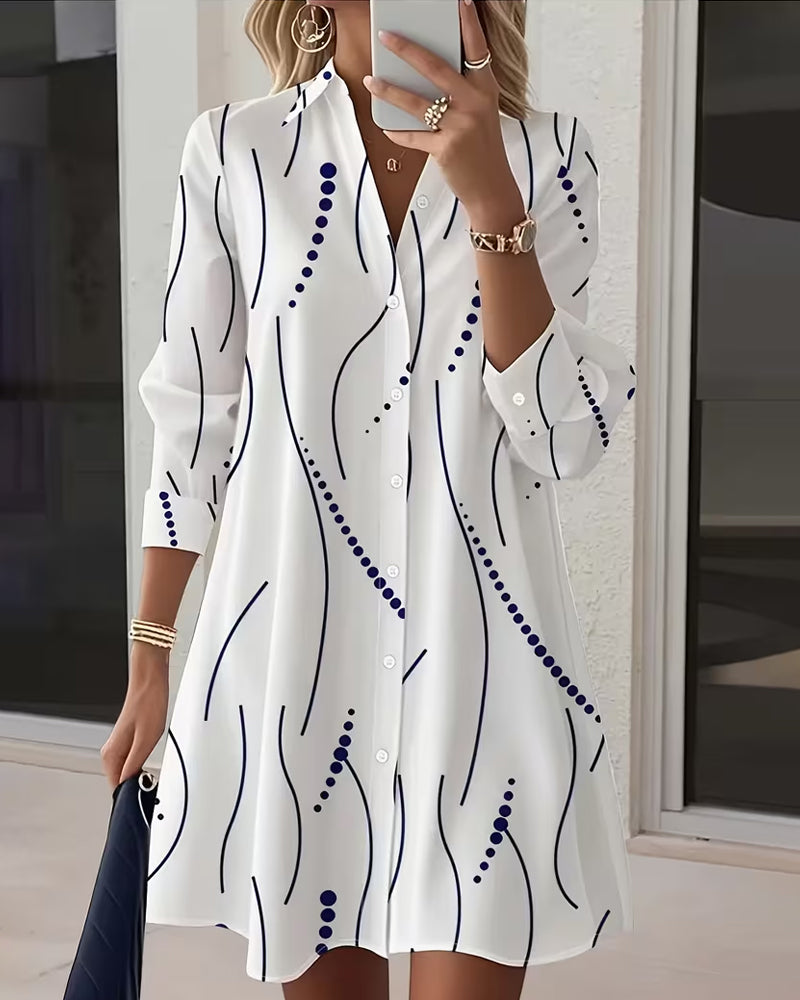 Claudine™ | Elegant and flowing shirt dress