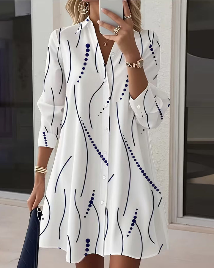 Claudine™ | Elegant and flowing shirt dress