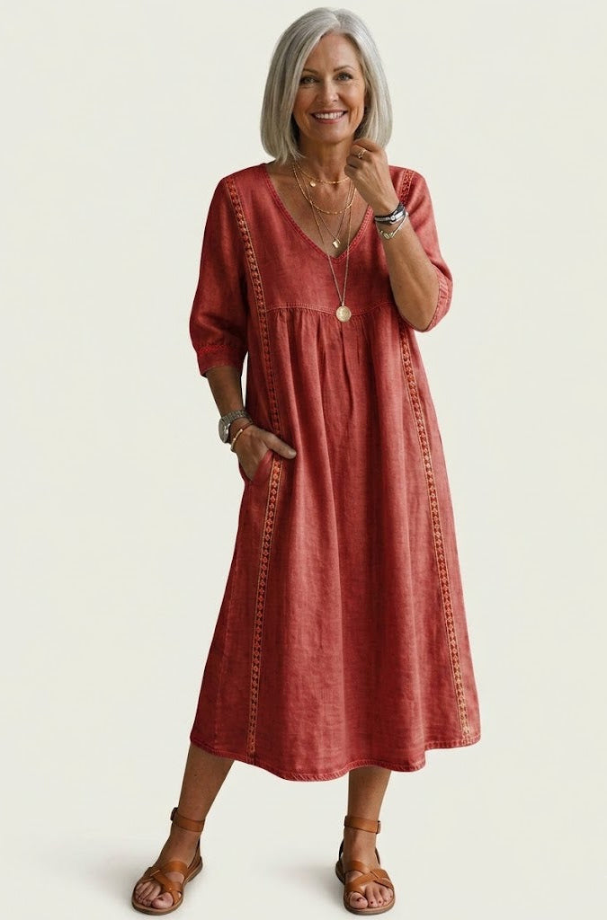 BARBARA | ELEGANT A-LINE MAXI DRESS