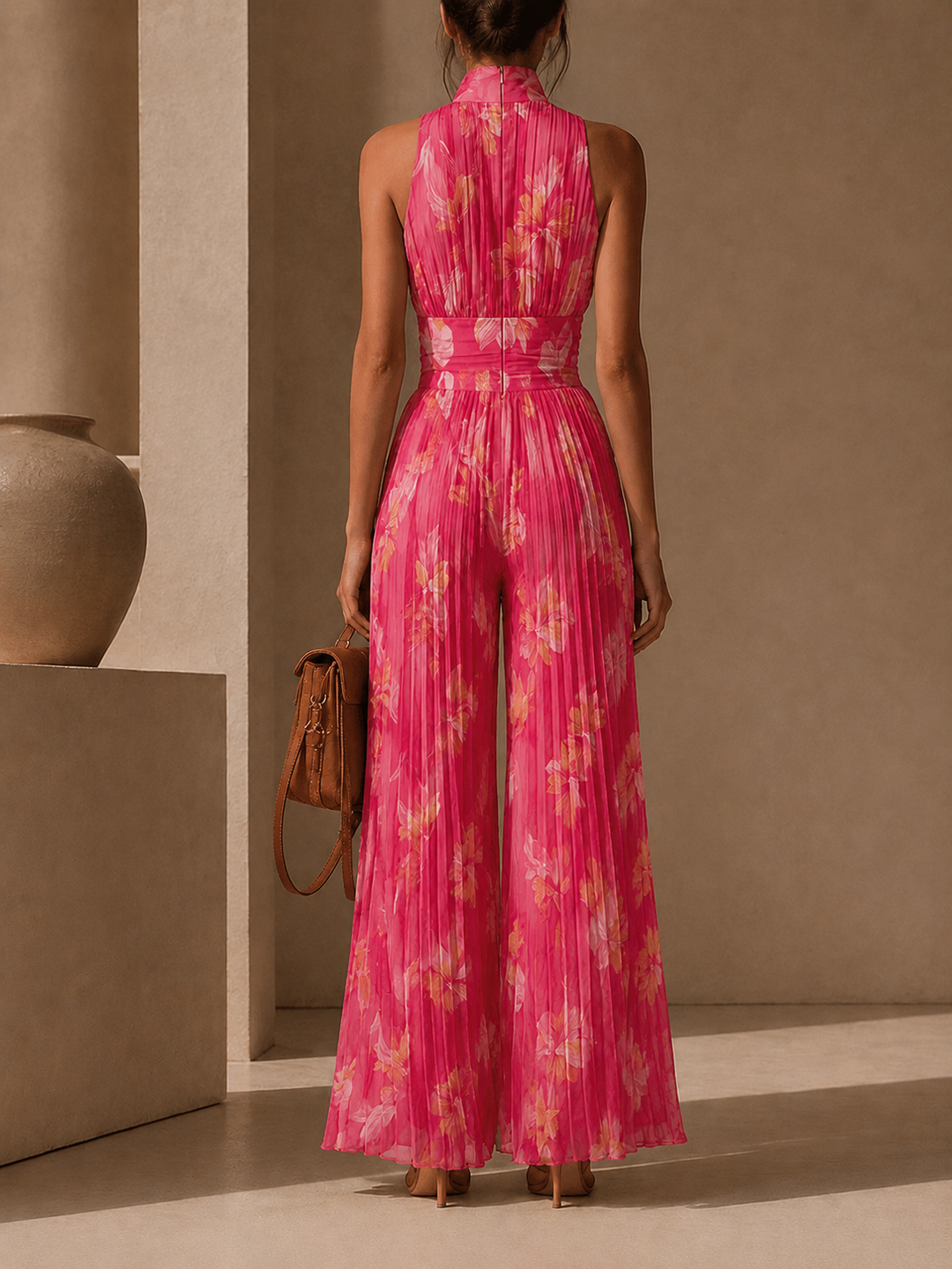 Caelia | Villa Pleated Jumpsuit