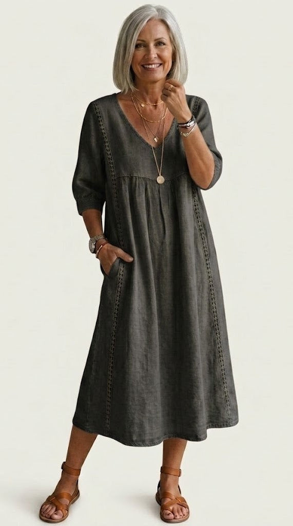 BARBARA | ELEGANT A-LINE MAXI DRESS