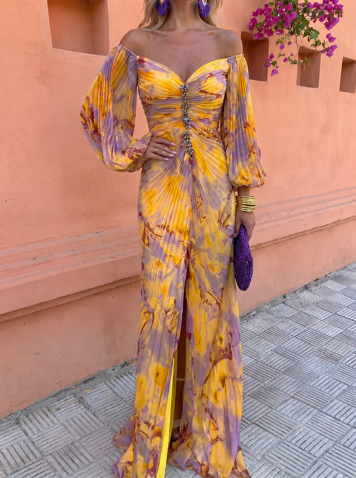 Greta | Jewelled Floral Maxi Dress
