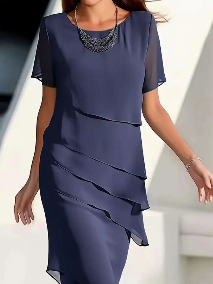 Aria | Timeless Chiffon Layered Dress