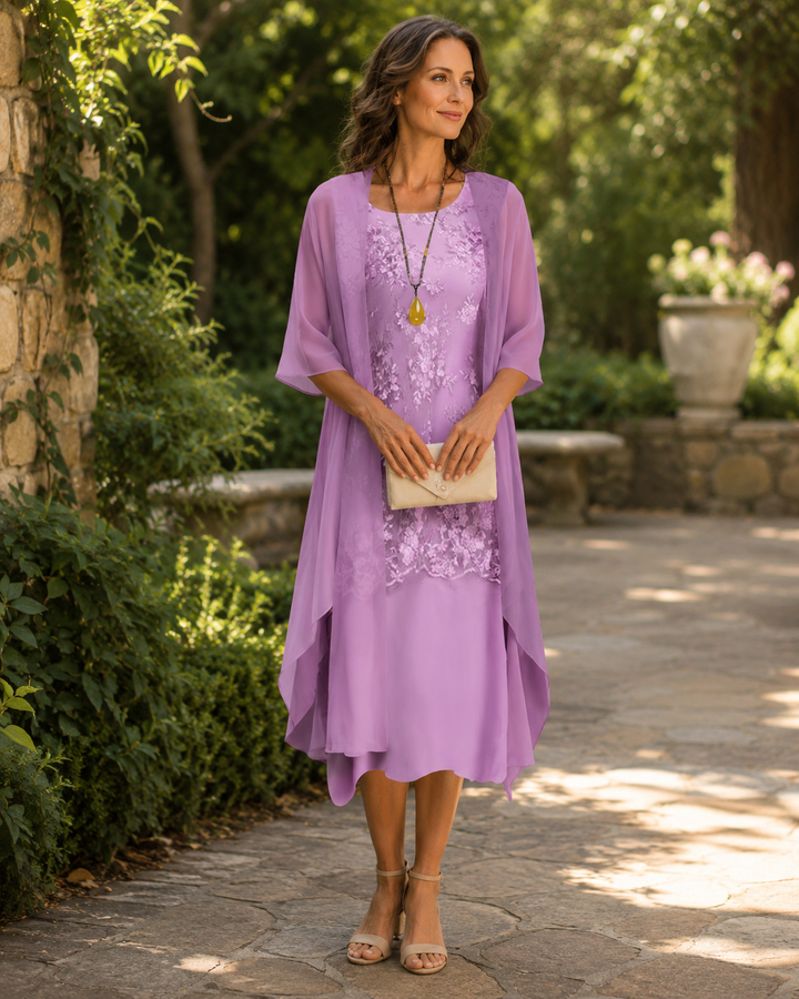 Gabrielle | Graceful Draped Two-Piece Set