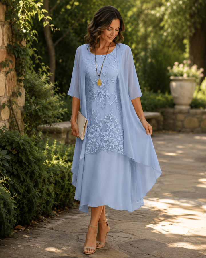 Gabrielle | Graceful Draped Two-Piece Set