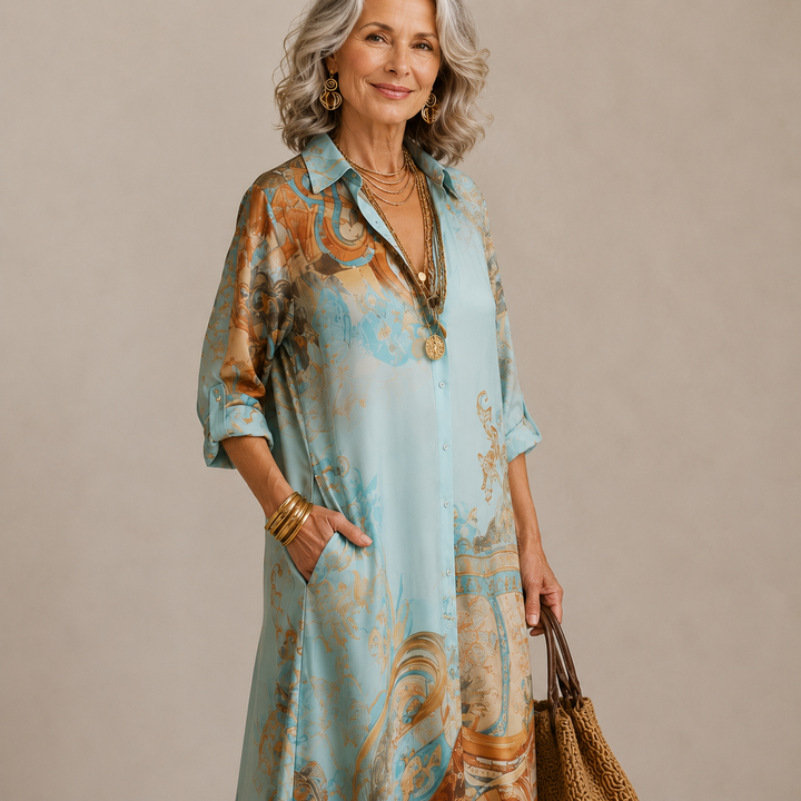 AUDREY | LUXURY PRINT MAXI DRESS