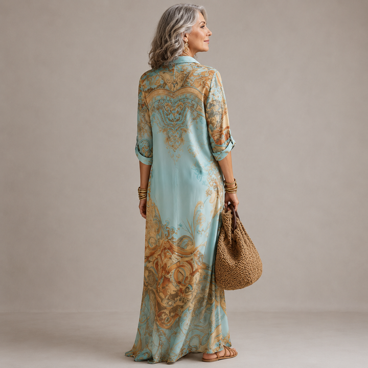 AUDREY | LUXURY PRINT MAXI DRESS
