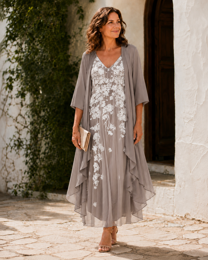 Marcella | Floral Embellished Two-Piece Set