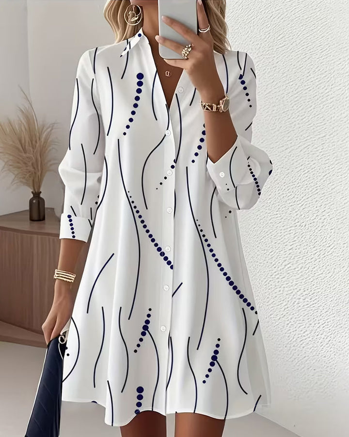 Claudine™ | Elegant and flowing shirt dress