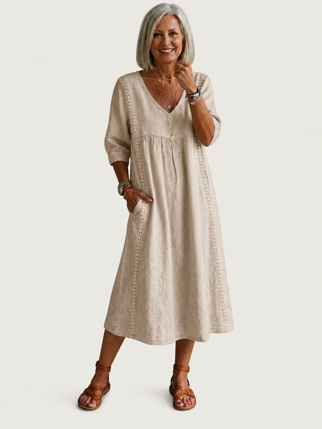 BARBARA | ELEGANT A-LINE MAXI DRESS