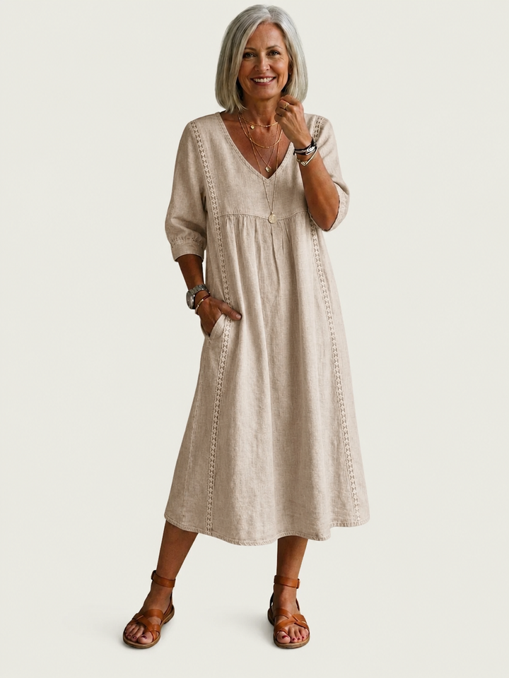 BARBARA | ELEGANT A-LINE MAXI DRESS