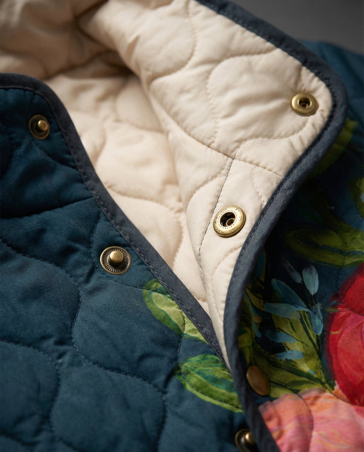 Marigold Vintage Floral Quilted Jacket - view 2