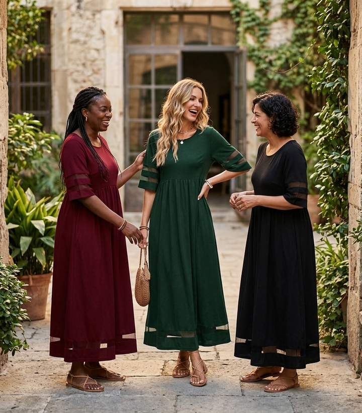 BRENDA | FLATTERING MIDI DRESS