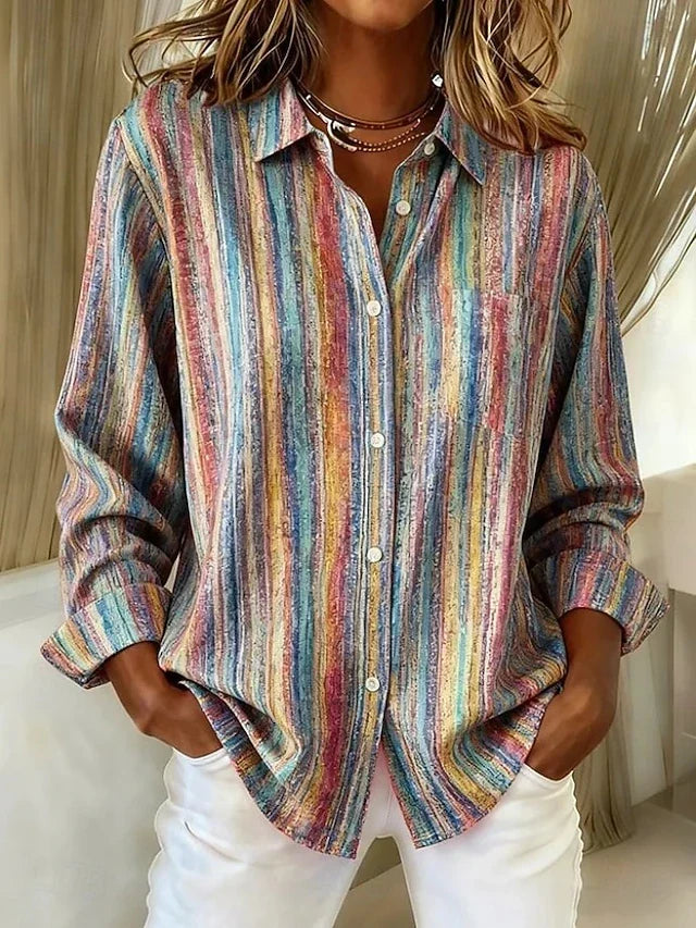 Harlowe | Colourful Striped Blouse