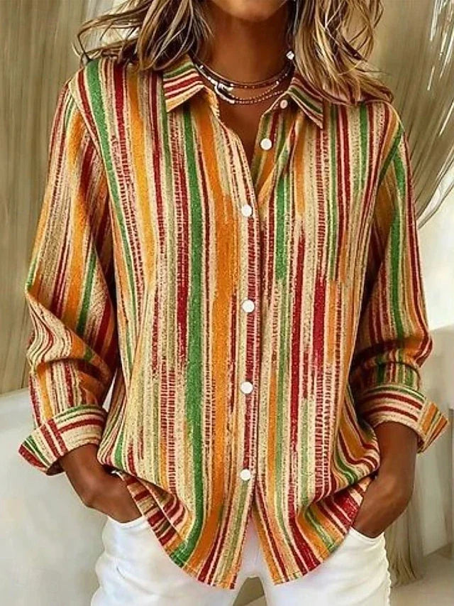 Harlowe | Colourful Striped Blouse
