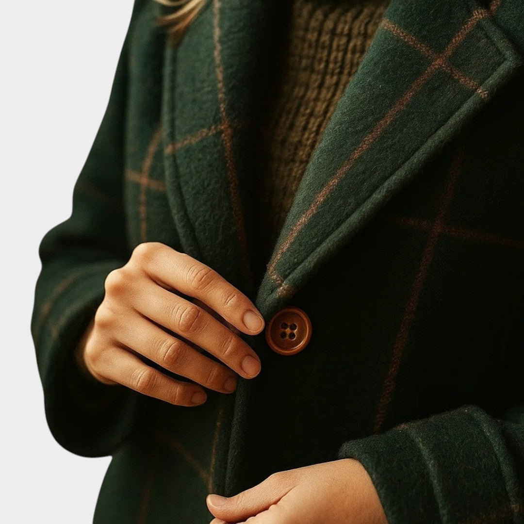Adriana | Classic Check Autumn Coat