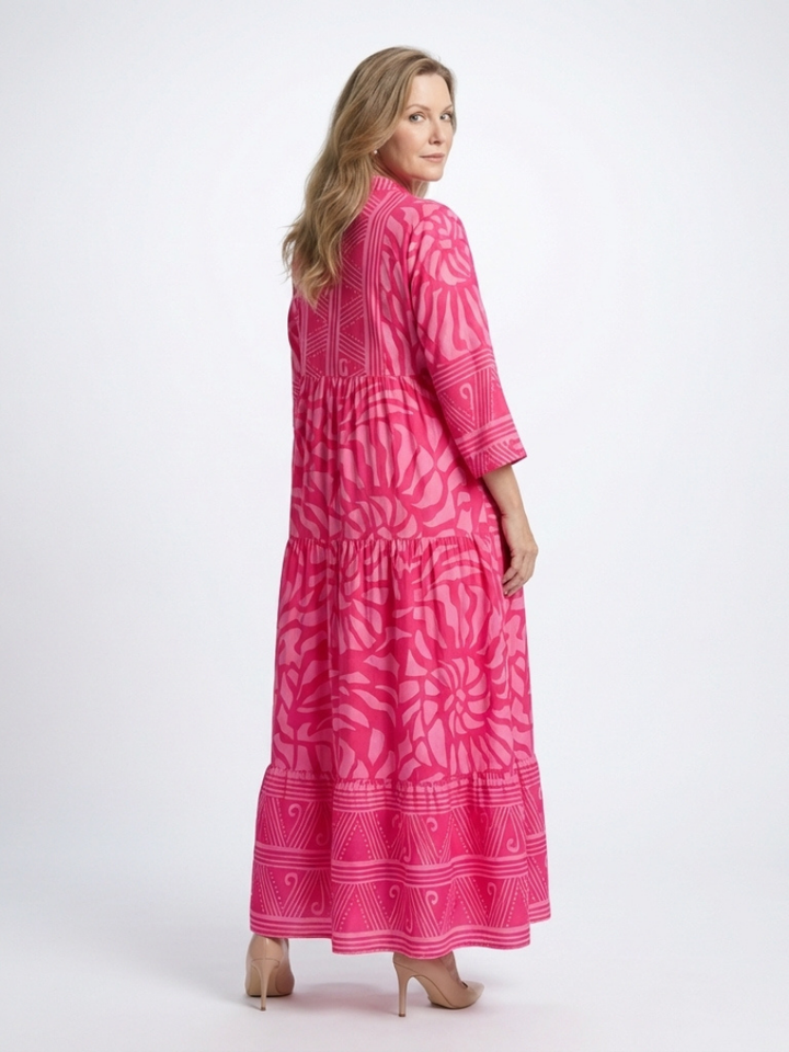 AUDREY | BUTTON FRONT MIDI DRESS