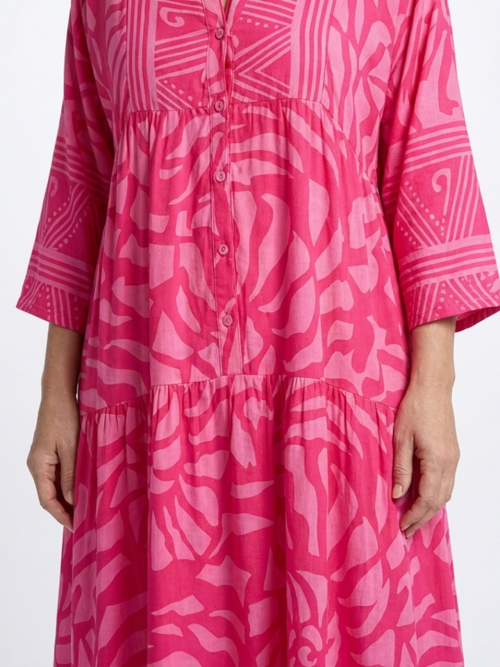 AUDREY | BUTTON FRONT MIDI DRESS