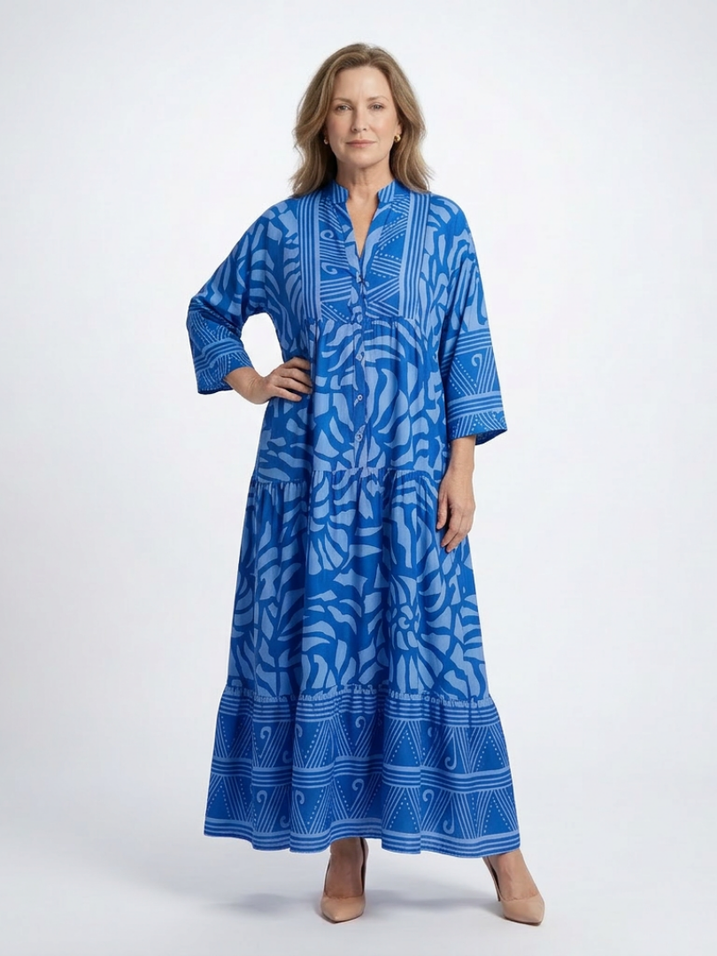 AUDREY | BUTTON FRONT MIDI DRESS