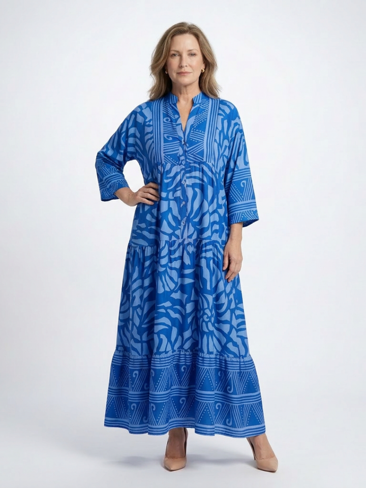 AUDREY | BUTTON FRONT MIDI DRESS