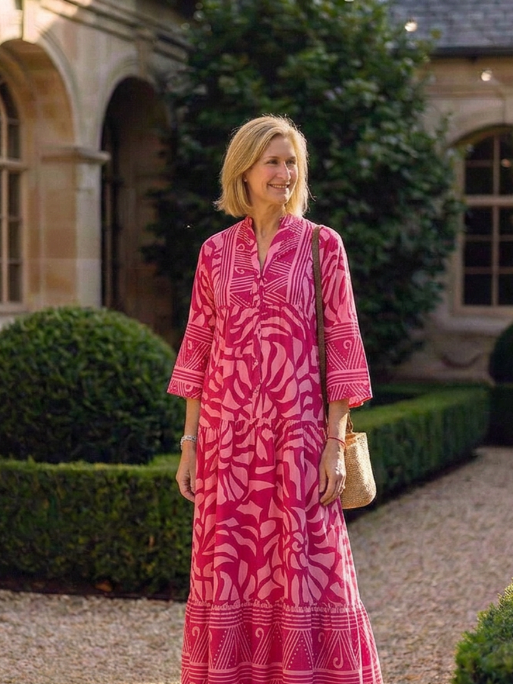 AUDREY | BUTTON FRONT MIDI DRESS